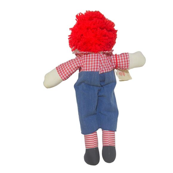 VTG 1991 Custom Made 16” Raggedy Ann &‎ Andy Dolls Embroidered Face Red Yarn - Picture 11 of 12